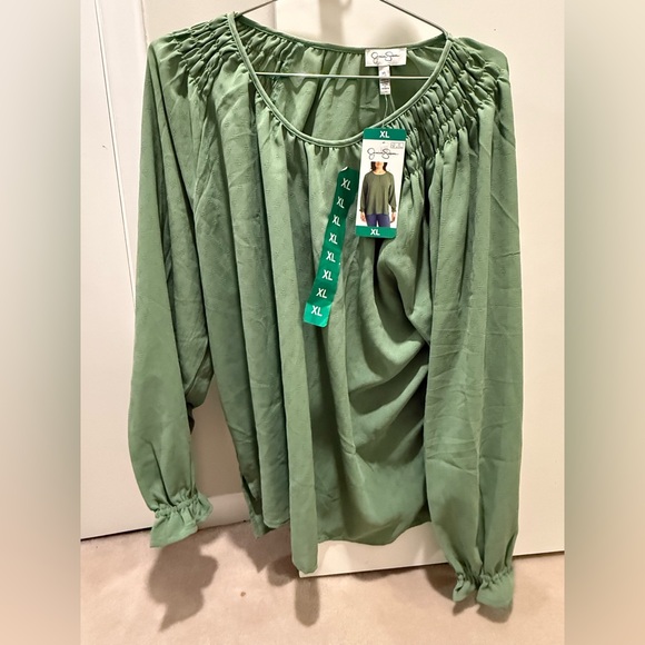 Jessica Simpson Tops - Jessica Simpson Olive Green Blouse